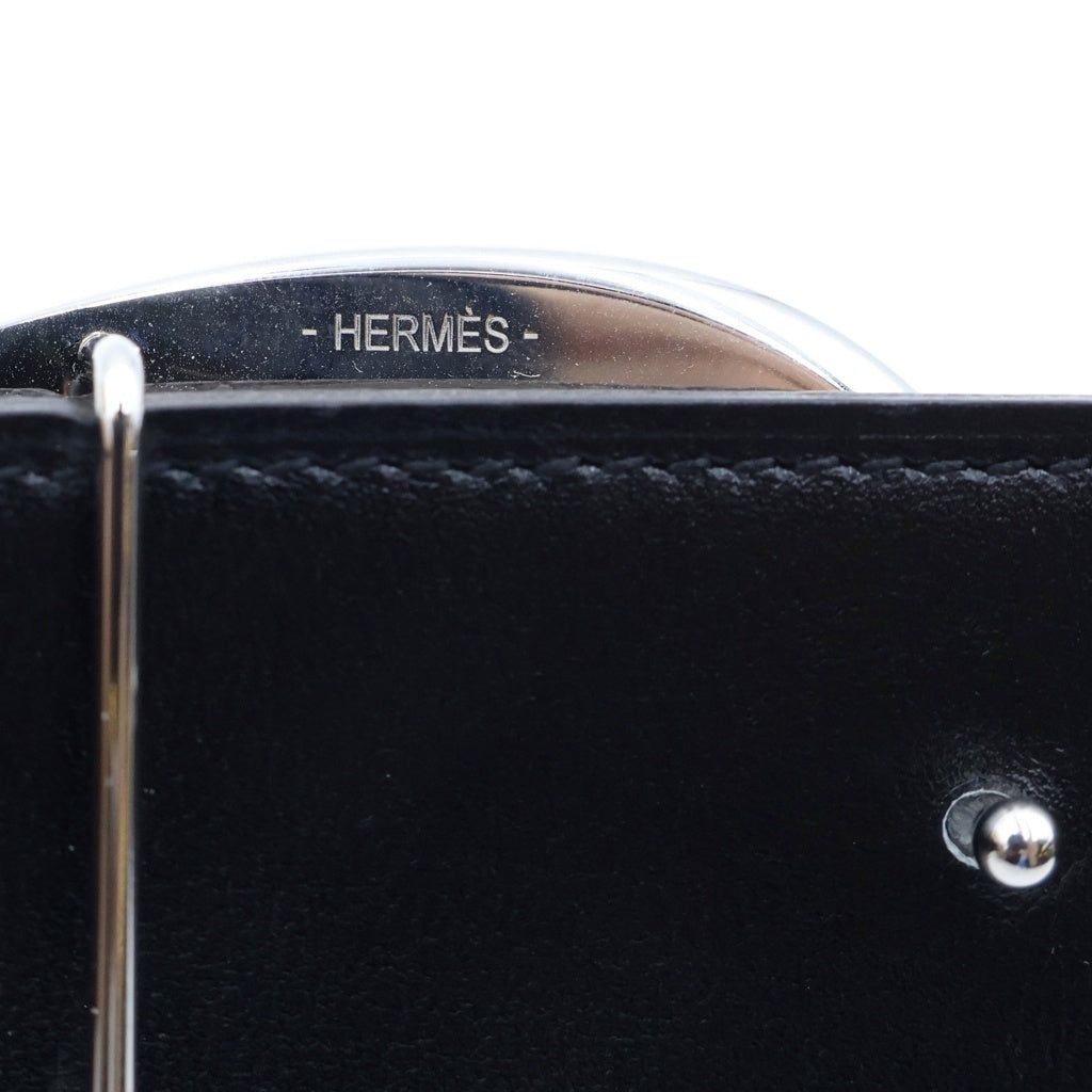 HERMES(エルメス) ラック ベルト グリメイヤー/ブラック ボックスカーフ/トゴ K刻印