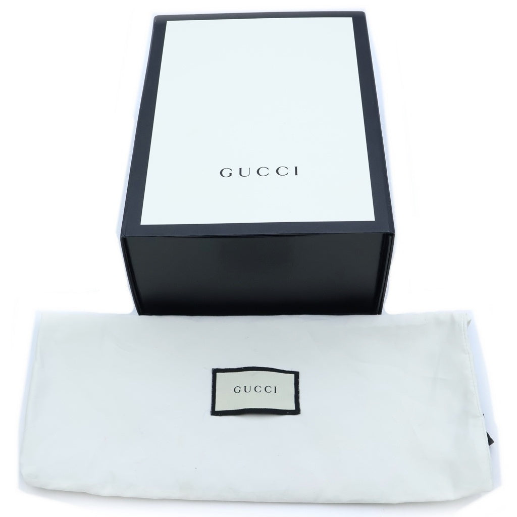 GUCCI(グッチ) GGスプリーム ショルダーバック ブラウン PVC×レザー 499621 ゴールド金具 レディース