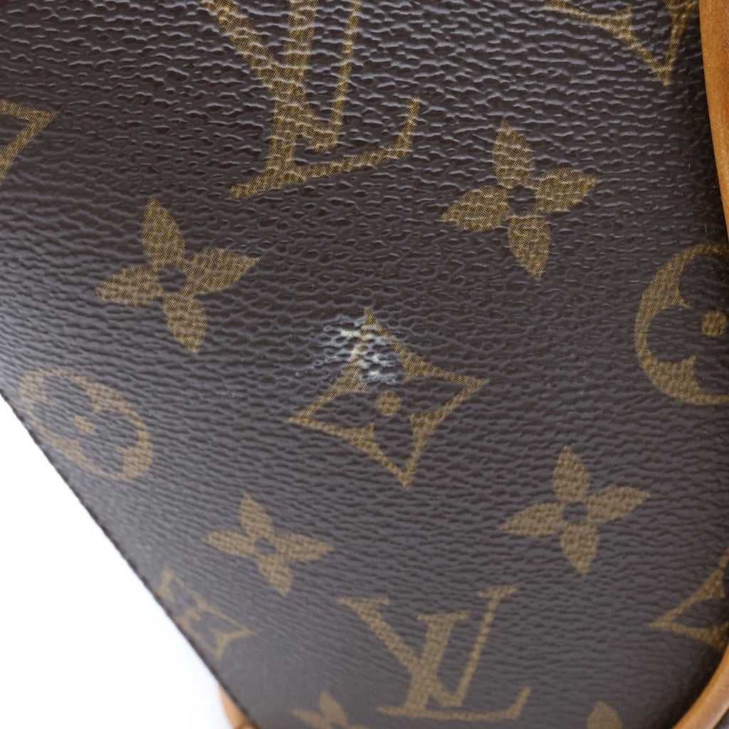 LOUIS VUITTON(ルイヴィトン) モノグラム エリプスPM ハンドバッグ ブラウン レザー×PVC M51127 ゴールド金具 レディース