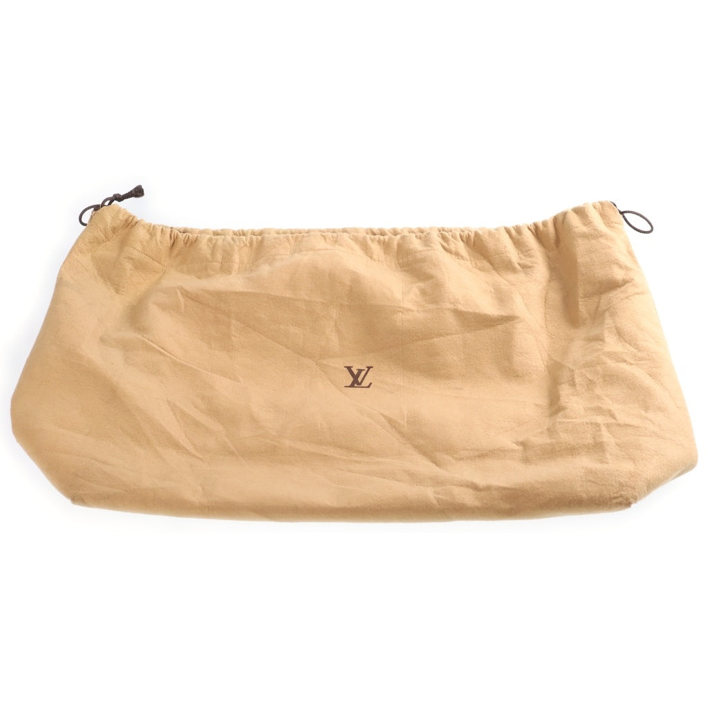 LOUIS VUITTON(ルイヴィトン) モノグラム ドーヴィル ハンドバッグ ブラウン レザー×PVC M47270 ゴールド金具 レディース