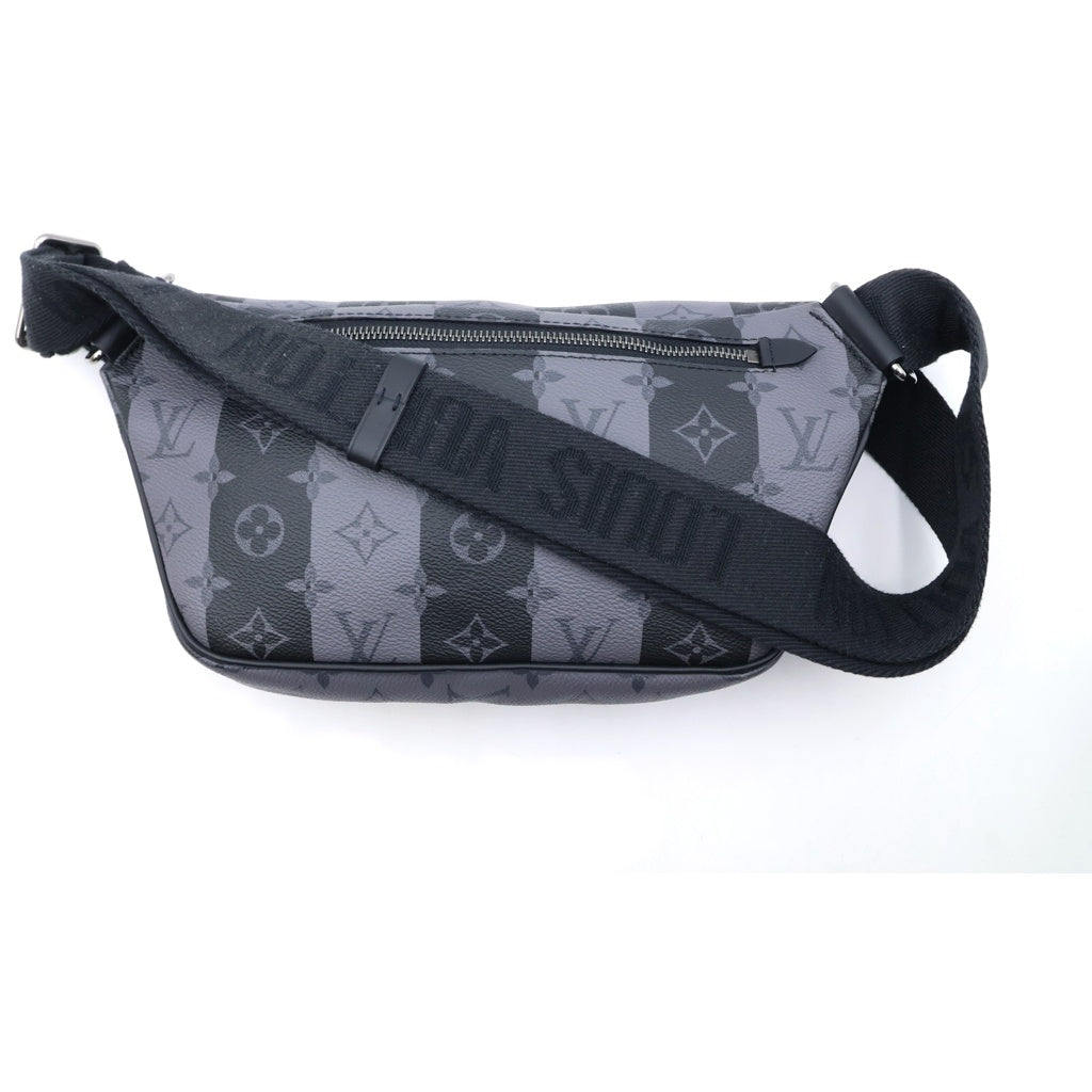 LOUIS VUITTON(ルイヴィトン) モノグラムエクリプス モジュラースリング ウエストバッグ ショルダーバッグ ボディバッグ ブラック PVC レザー M59338 ガンメタ金具 レディース