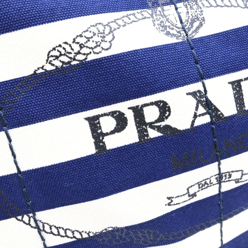 PRADA(プラダ) カナパ ボーダー 2WAYハンドバッグ トートバッグ