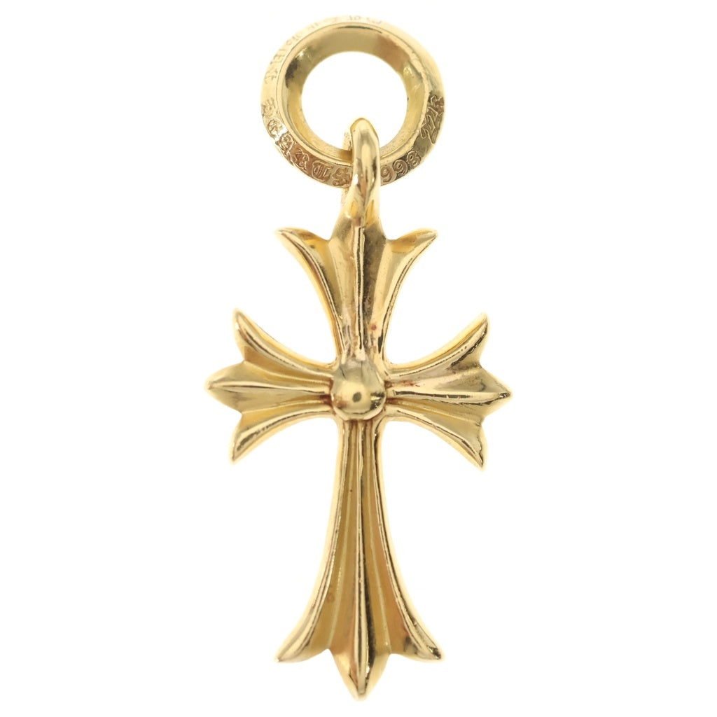 CHROME HEARTS(クロムハーツ) 22K TINY CH CROSS タイニーCHクロス 1ダイヤ ペンダントトップ ゴールド