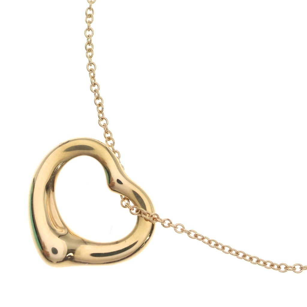TIFFANY & Co.(ティファニー) オープンハート ネックレス ペンダント チェーン ピンクゴールド 750PG レディース
