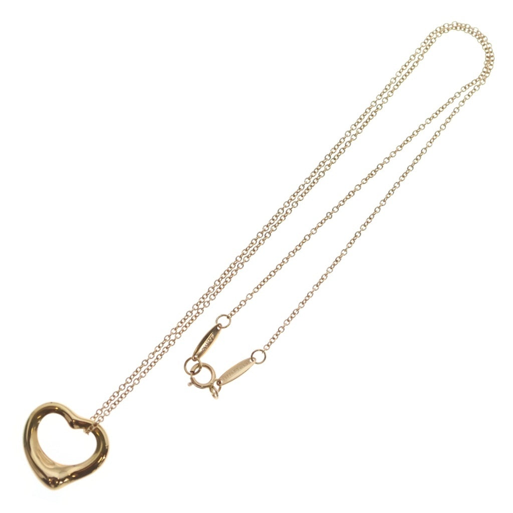 TIFFANY & Co.(ティファニー) オープンハート ネックレス ペンダント チェーン ピンクゴールド 750PG レディース