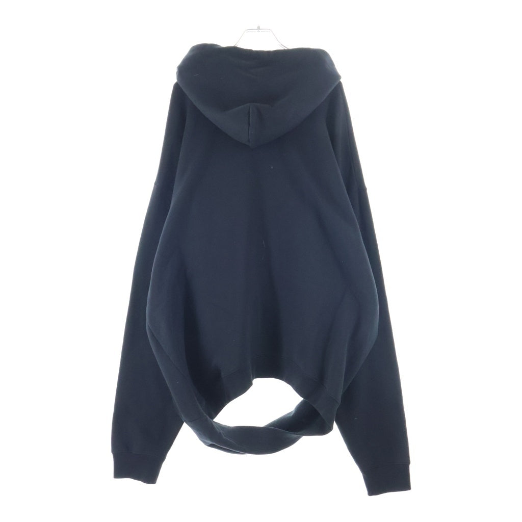 BALENCIAGA(バレンシアガ) 17SS Feel Fine カットオフ プルオーバーパーカー フーディー ブラック 509508 TYK47