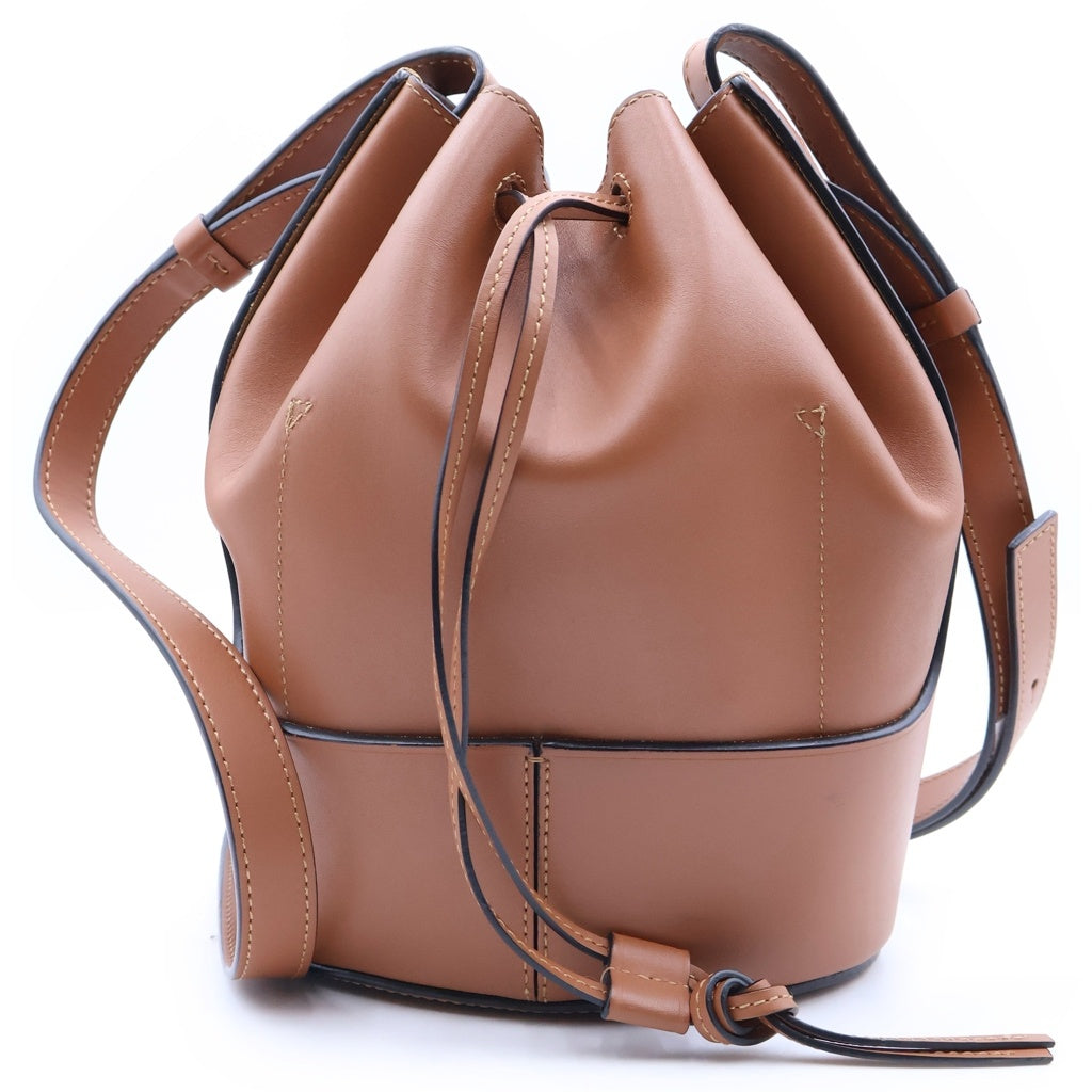 LOEWE(ロエベ) バルーン スモール ショルダーバッグ ブラウン レザー ゴールド金具 レディース