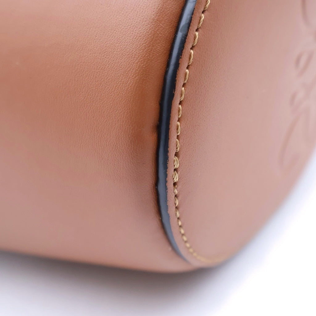 LOEWE(ロエベ) バルーン スモール ショルダーバッグ ブラウン レザー ゴールド金具 レディース
