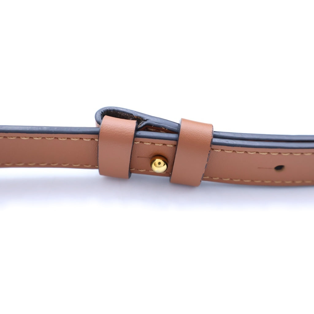 LOEWE(ロエベ) バルーン スモール ショルダーバッグ ブラウン レザー ゴールド金具 レディース