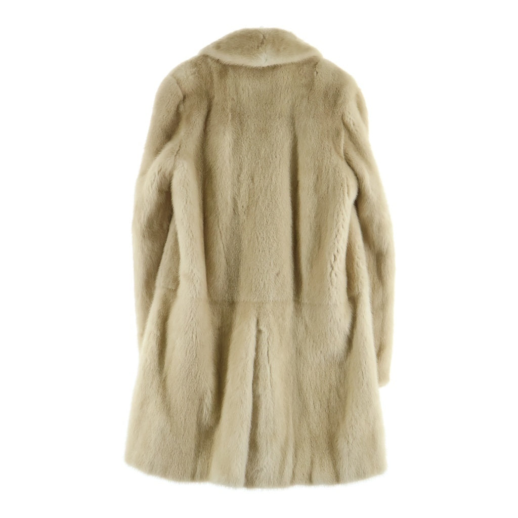 SAINT LAURENT PARIS(サンローランパリ) ミンクファー チェスターコート ベージュ 498305 レディース