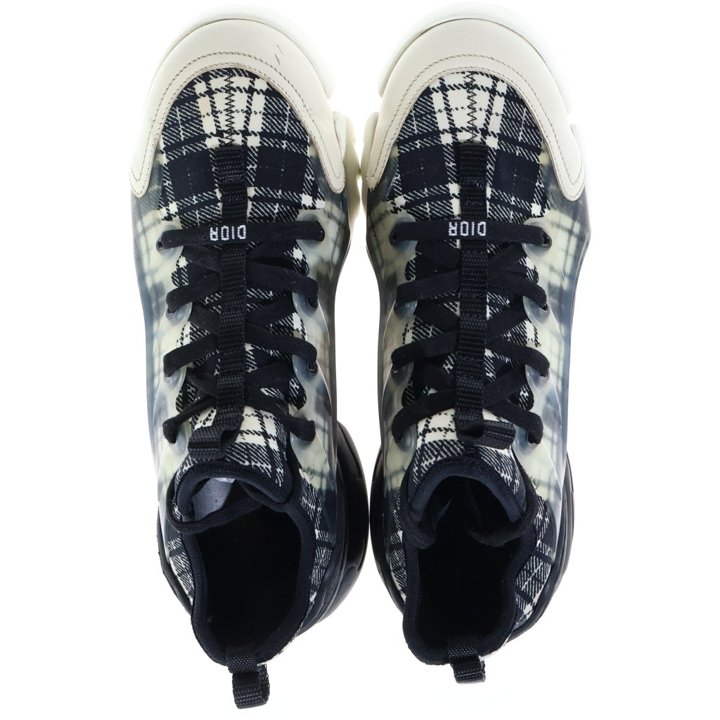 DIOR(ディオール) D-Connect Dコネクト チェック柄 ローカットシューズ スニーカー ブラック/アイボリー レディース