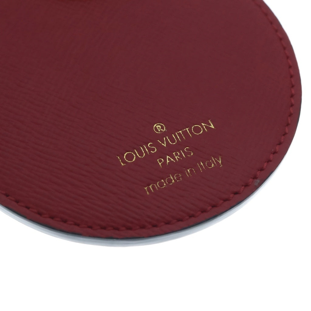 LOUIS VUITTON(ルイヴィトン) 山本寛斎コラボ モノグラム ポルトクレ・イリュストレ 歌舞伎 バッグチャーム キーリング レッド×ブラウン レザー MP1949 ゴールド金具