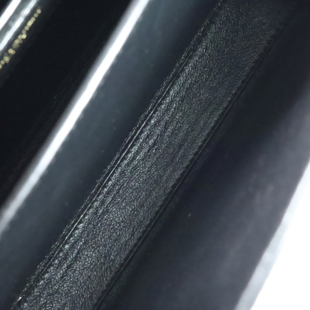 SAINT LAURENT PARIS(サンローランパリ) カサンドラ 2WAYハンドルバッグ ミニ ショルダーバッグ ブラック レザー 578000 ゴールド金具 レディース