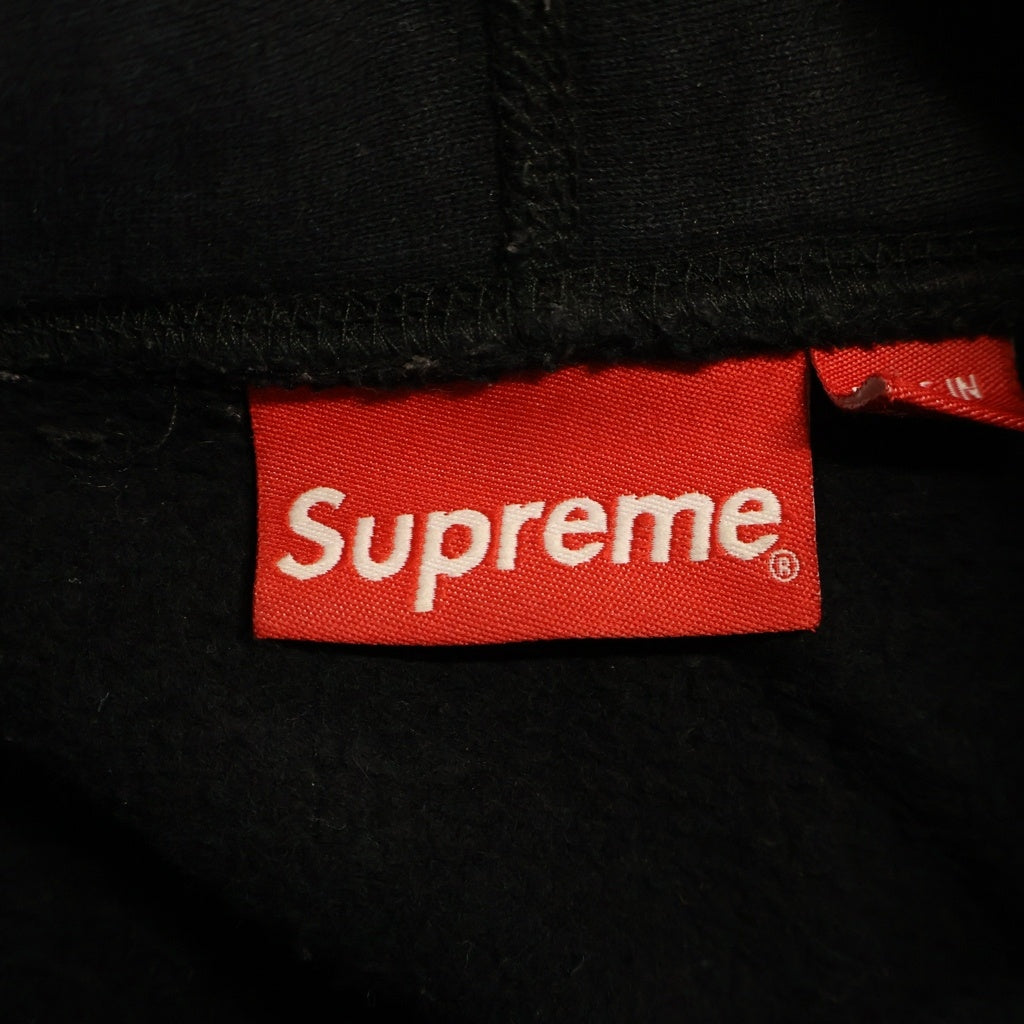 SUPREME(シュプリーム) 17SS Sequin Logo Hooded Sweatshirt スパンコールロゴプルオーバーパーカー ブラック フーディ