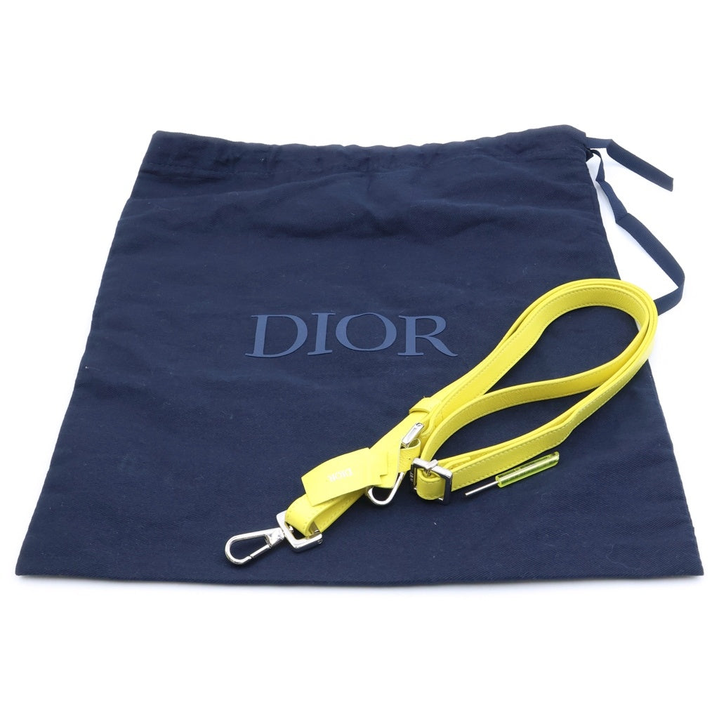 Christian Dior(クリスチャンディオール) オブリーク ディオールテック トロッター ショルダーバッグ ハードケース クリアケース イエロー レディース