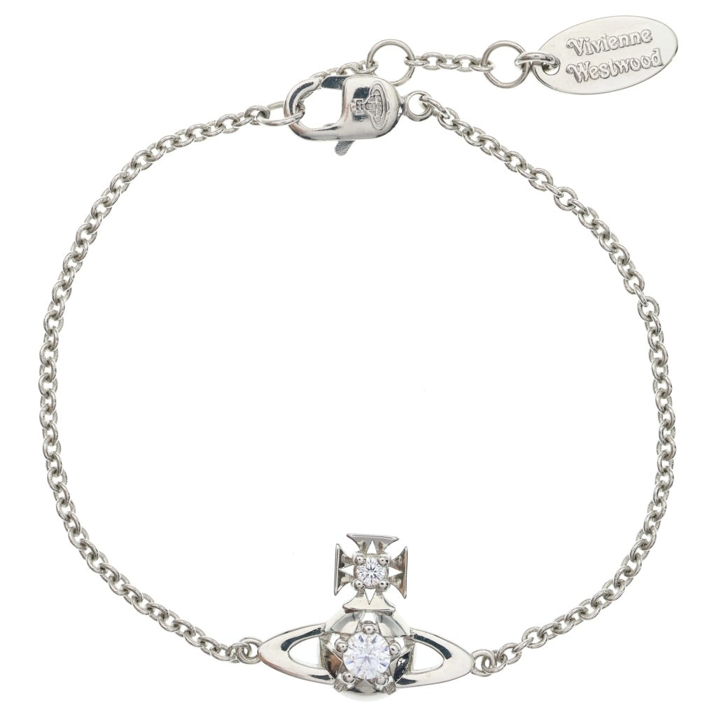 Vivienne Westwood(ヴィヴィアンウエストウッド) オーブ ストーン ブレスレット チェーン シルバー レディース