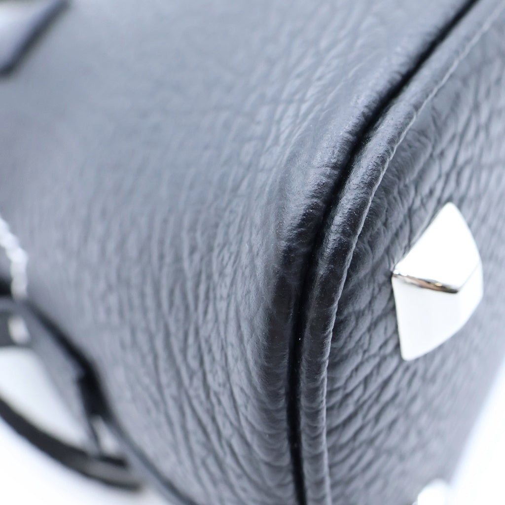 Maison Margiela(メゾンマルジェラ) 5AC ミニ チェーンショルダーバッグ ハンドバッグ ブラック レザー S56WG0081 シルバー金具 レディース