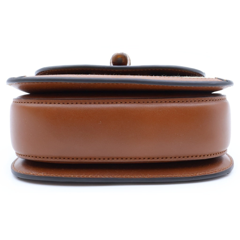 GUCCI(グッチ) バンブー1947 2WAYショルダー ミニ ハンドバッグ GGクリスタル キャンバス ブラウン/ベージュ 735116 レディース
