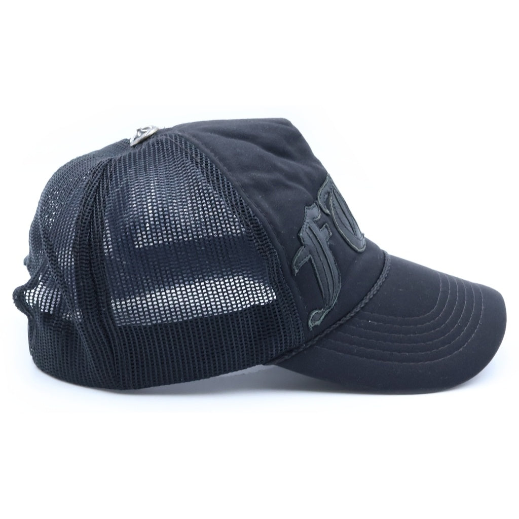CHROME HEARTS(クロムハーツ) TRUCKER CAP FUCK CHパッチ メッシュ トラッカーキャップ 帽子 ブラック