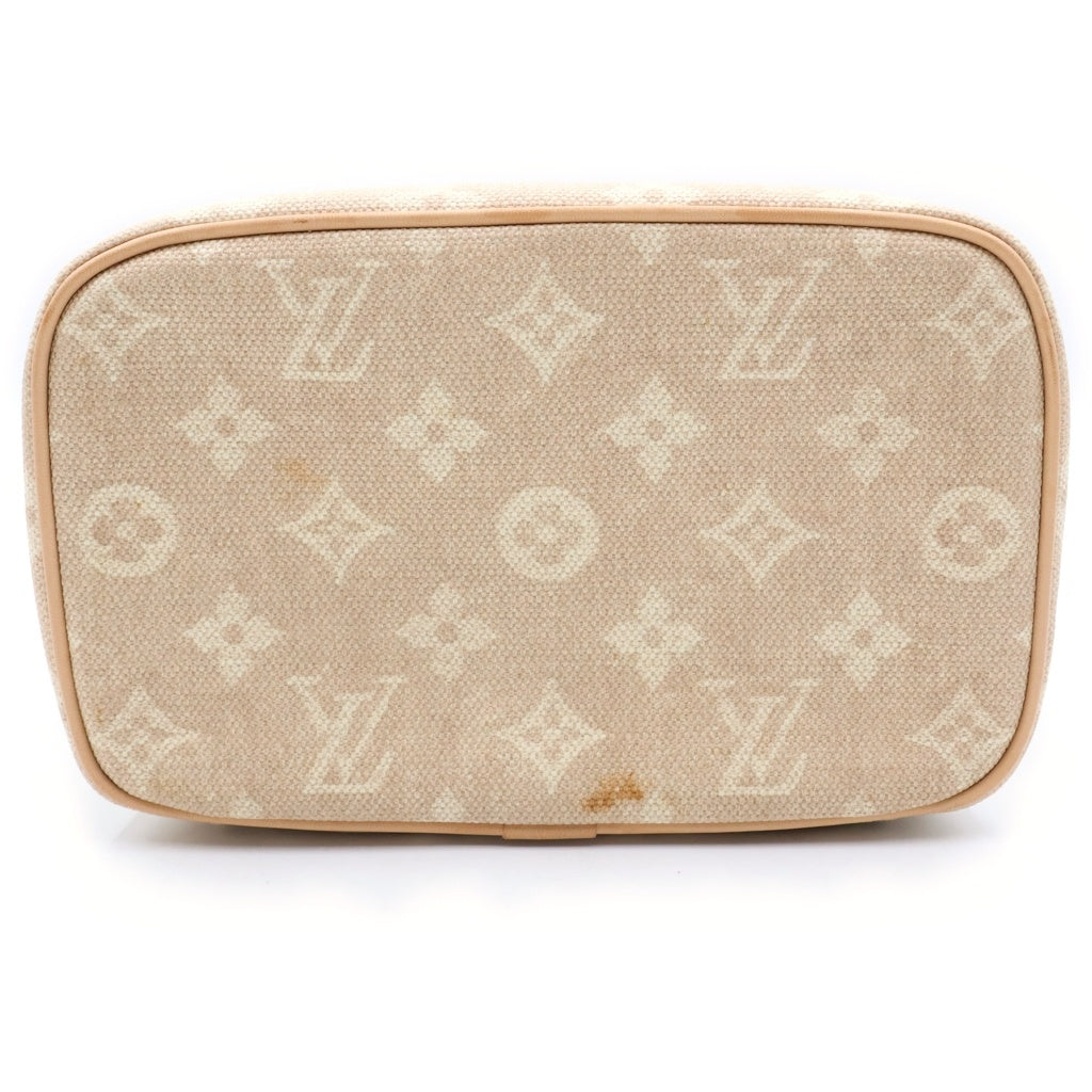 LOUIS VUITTON(ルイヴィトン) ニース・ミニ モノグラム バニティバッグ メイクポーチ ハンドバッグ ベージュ レザー M15170 ゴールド金具 レディース