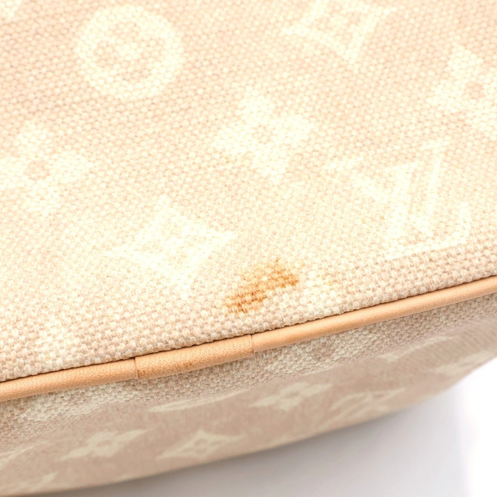 LOUIS VUITTON(ルイヴィトン) ニース・ミニ モノグラム バニティバッグ メイクポーチ ハンドバッグ ベージュ レザー M15170 ゴールド金具 レディース