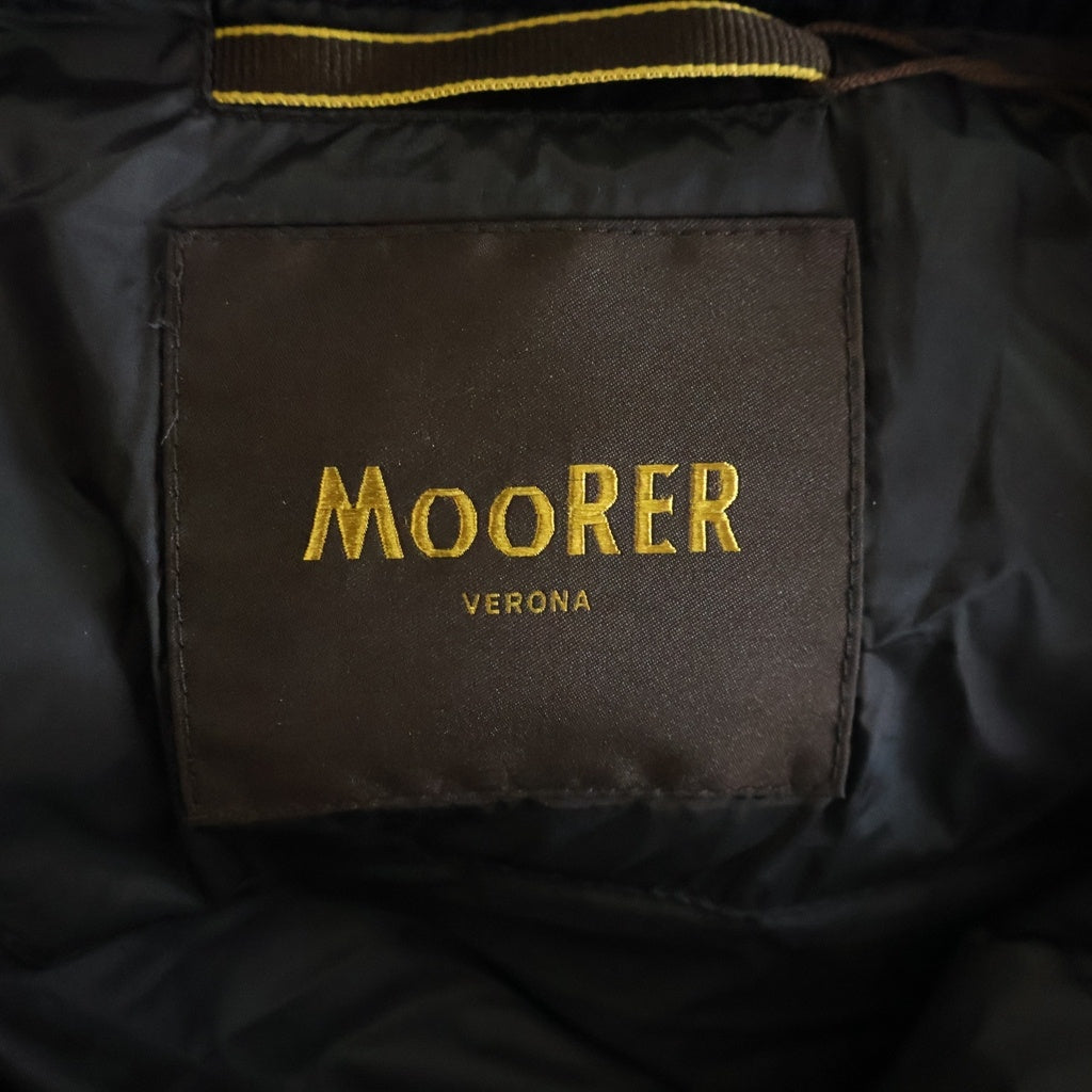 MOORER(ムーレー) FOSCOLO-SHM ダウンジャケット アウター 2way ダウンベスト フーデッド ブルゾン ブラック/ネイビー