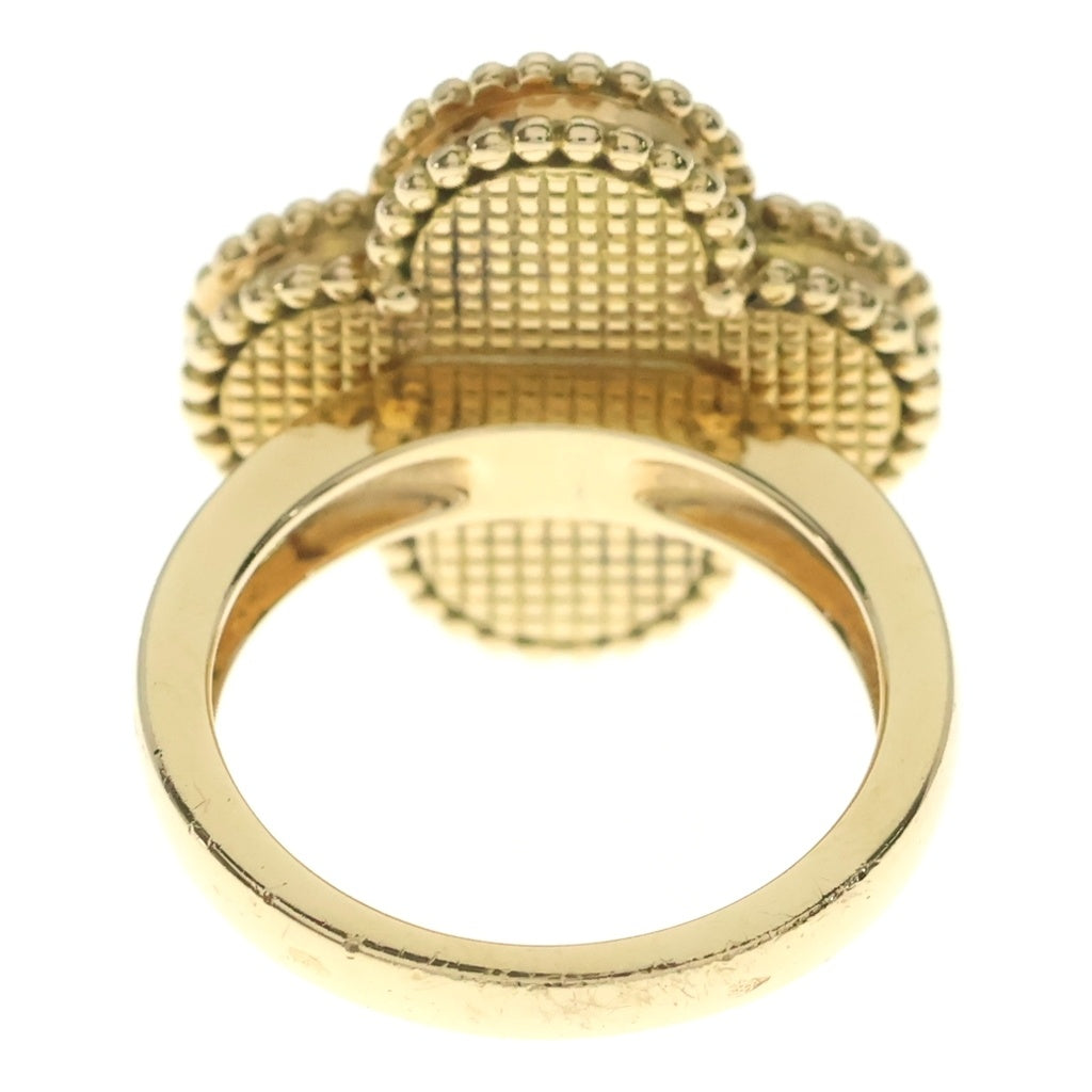 Van Cleef & Arpels(ヴァンクリーフアンドアーペル) マジックアルハンブラ マラカイト リング イエローゴールド×グリーン Au750YG レディース