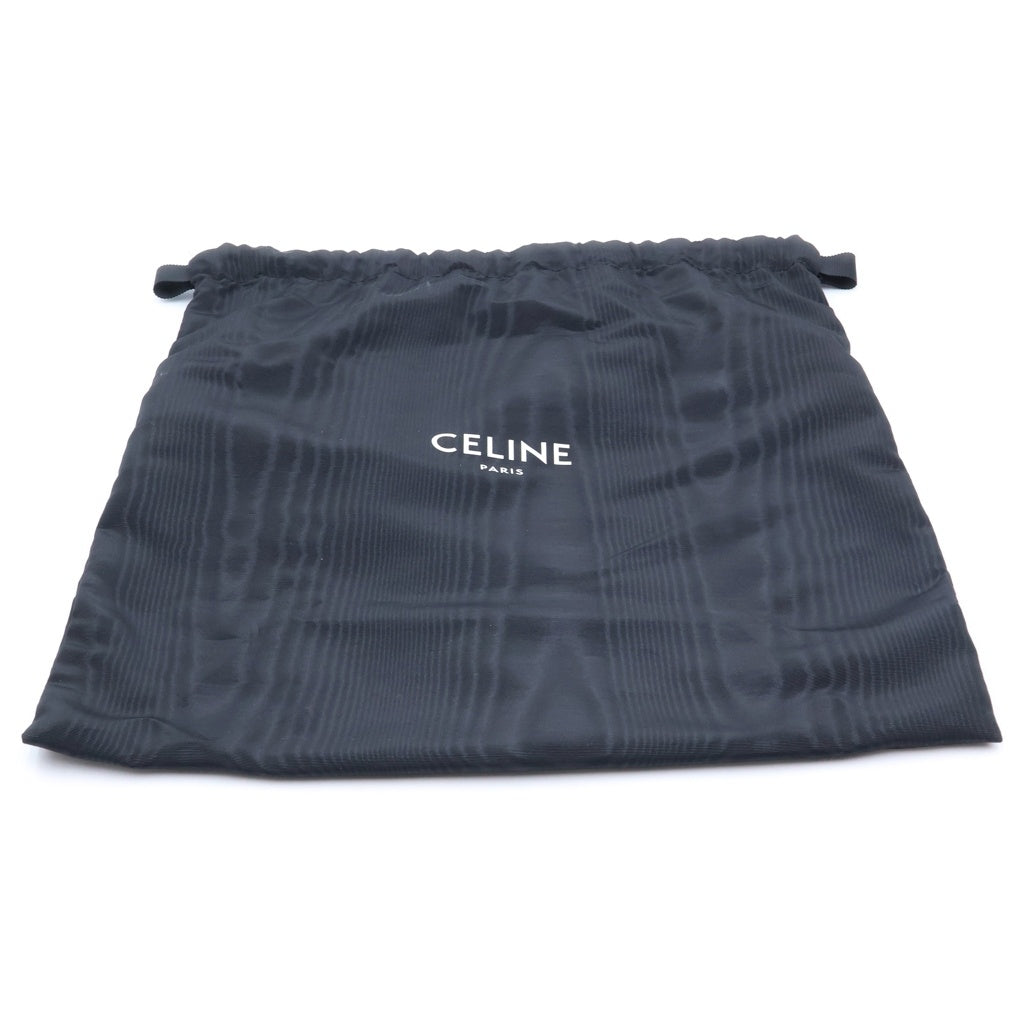 CELINE(セリーヌ) トリオンフ スモールバケット ショルダーバッグ アイボリー×ブラウン レザー×PVC ゴールド金具 レディース