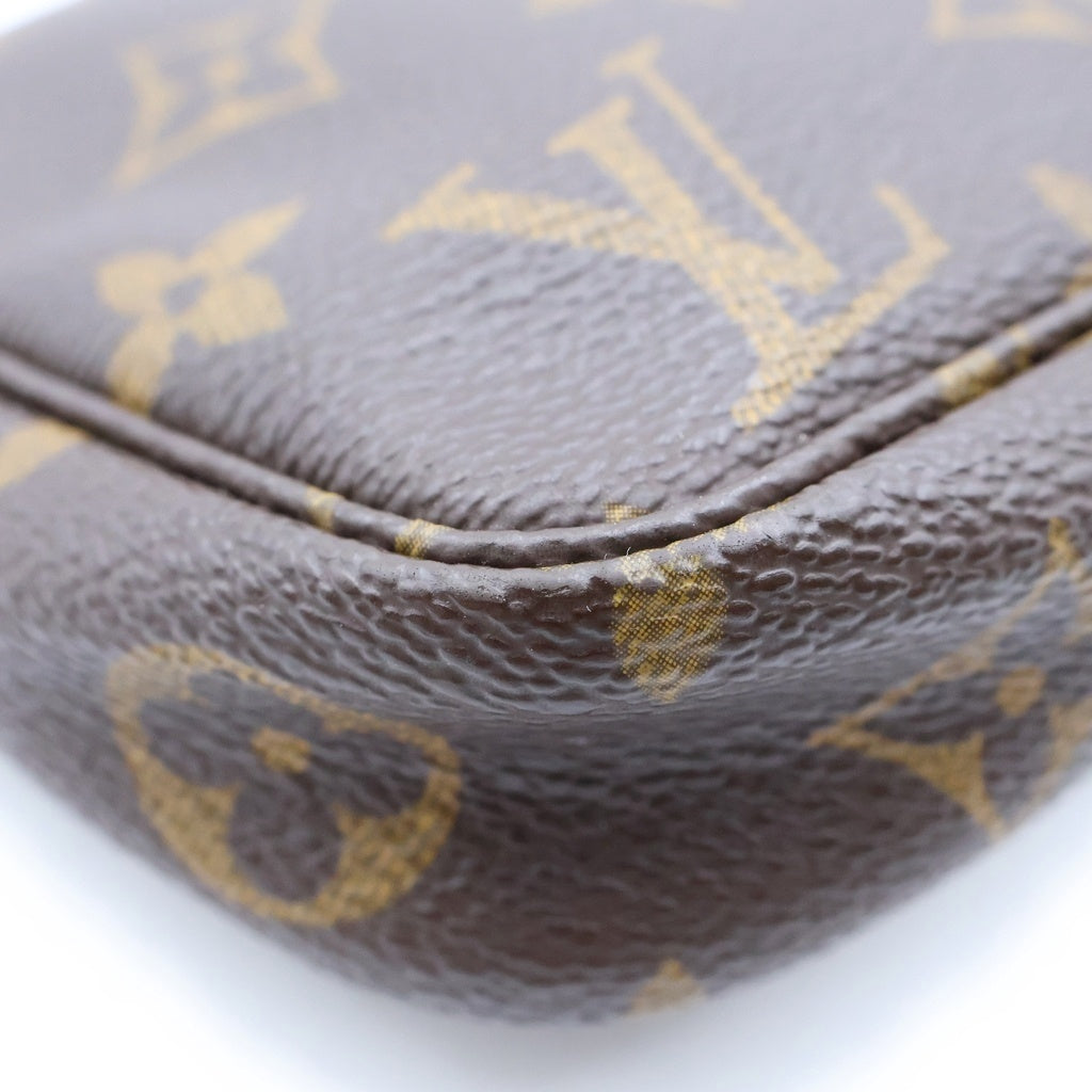 LOUIS VUITTON(ルイヴィトン) モノグラム ポシェット アクセソワール ポーチ PVC/レザー ブラウン M51980