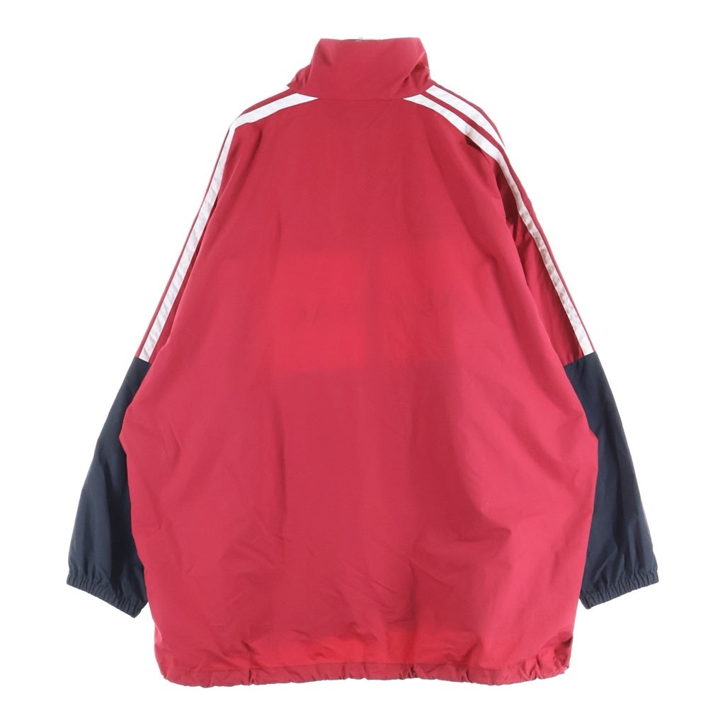 BALENCIAGA(バレンシアガ) TRACKSUIT POPLIN SHIRT JACKET ジャケット ナイロン レッド×ブラック×ホワイト 508903