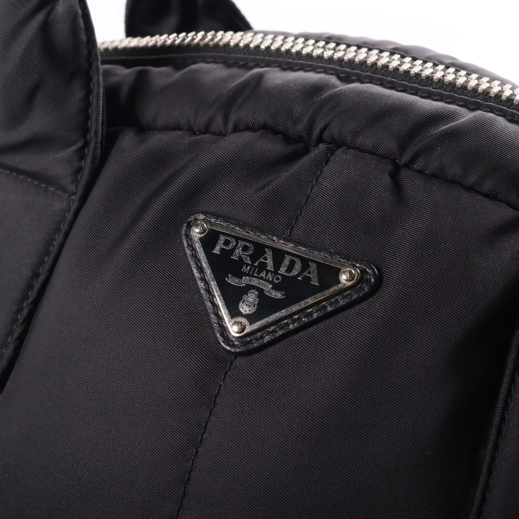 PRADA(プラダ) テスート 2Way ハンド ショルダーバッグ トライアングルロゴ ナイロン ブラック BL0881 レディース