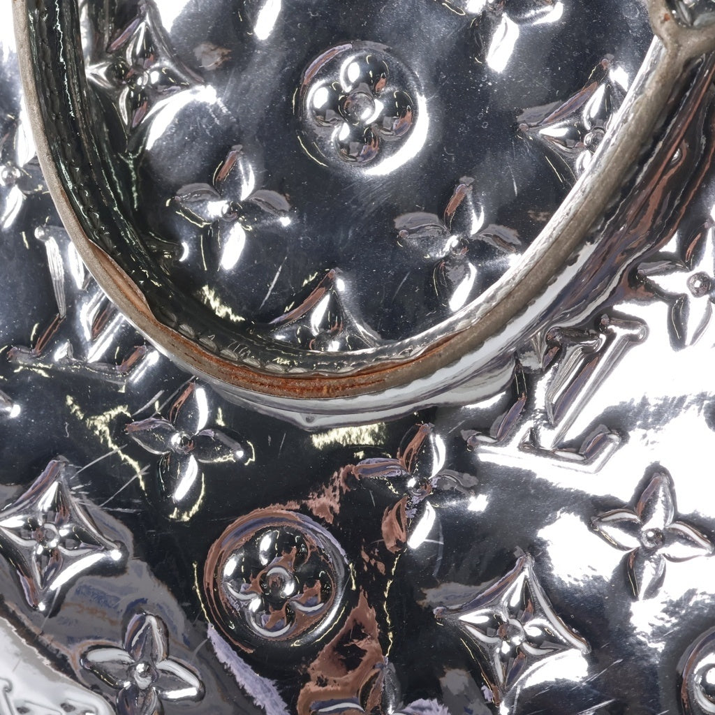 LOUIS VUITTON(ルイヴィトン) モノグラムミロワール スピーディ35 ハンドバッグ ミニボストン シルバー パテント M95786 レディース