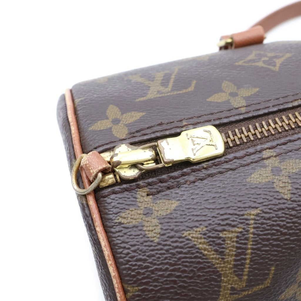 LOUIS VUITTON(ルイヴィトン) モノグラム パピヨン30 ハンドバッグ ブラウン レザー×PVC M51365 ゴールド金具 レディース