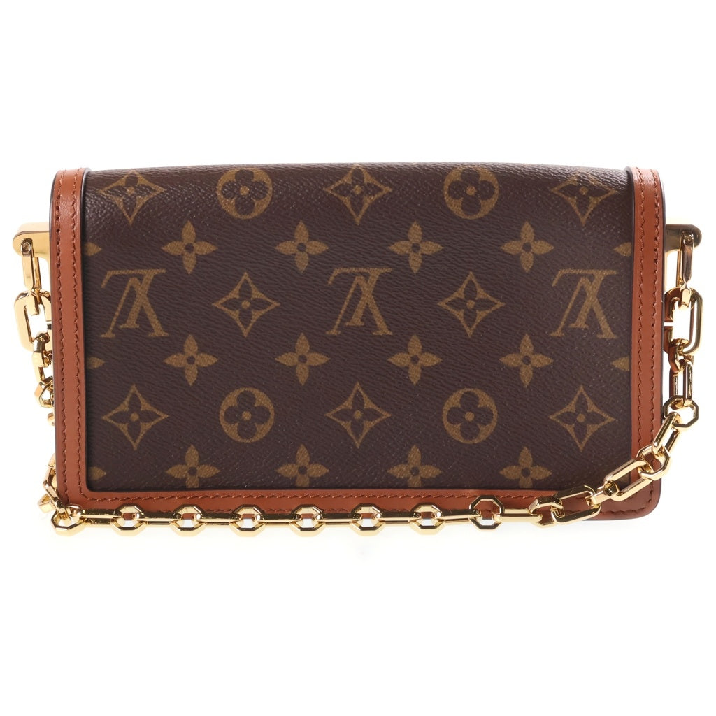 LOUIS VUITTON(ルイヴィトン) モノグラムリバース ドーフィーヌEW ハンド ショルダーバッグ ゴールド金具 ブラウン M46757 RFID