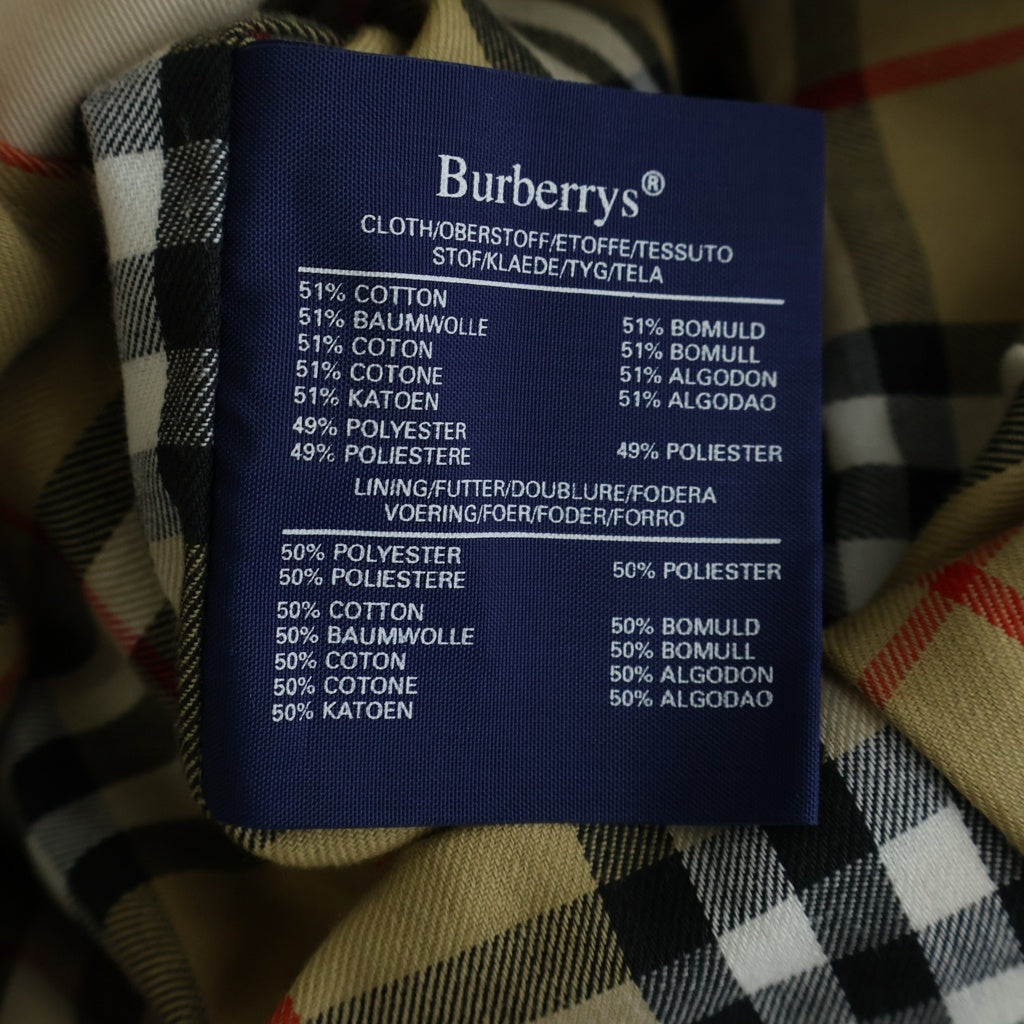 BURBERRY(バーバリー) ノバチェック トレンチコート ベージュ コットン