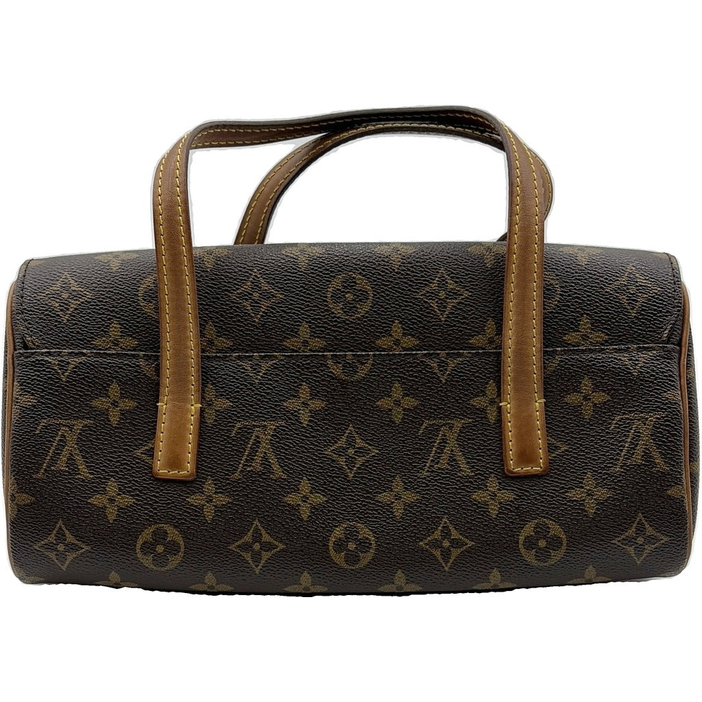 LOUIS VUITTON(ルイヴィトン) モノグラム ソナチネ ハンドバッグ ブラウン レザー×PVC M51902 ゴールド金具