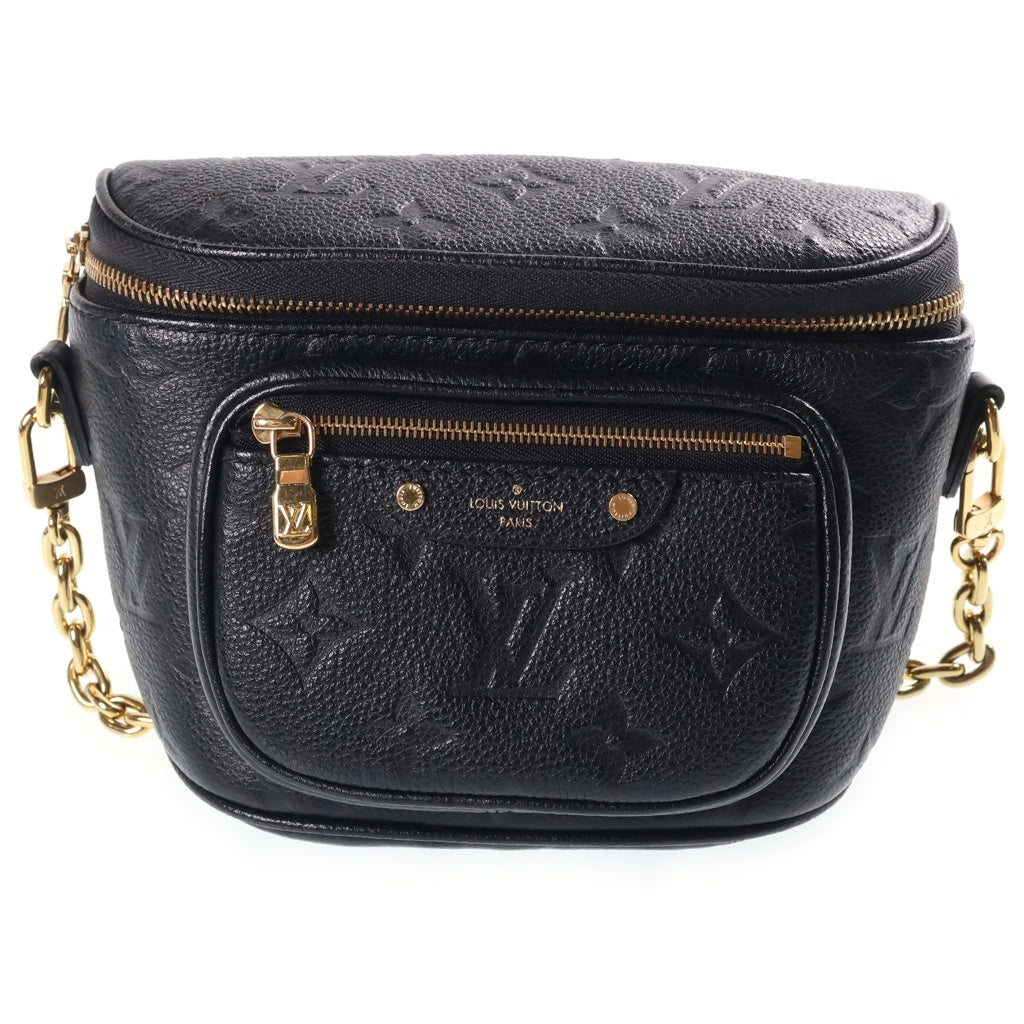 LOUIS VUITTON(ルイヴィトン) モノグラムアンプラント ミニバムバッグ ハンド ショルダーバッグ PVC/レザー ブラック M46917 RFID