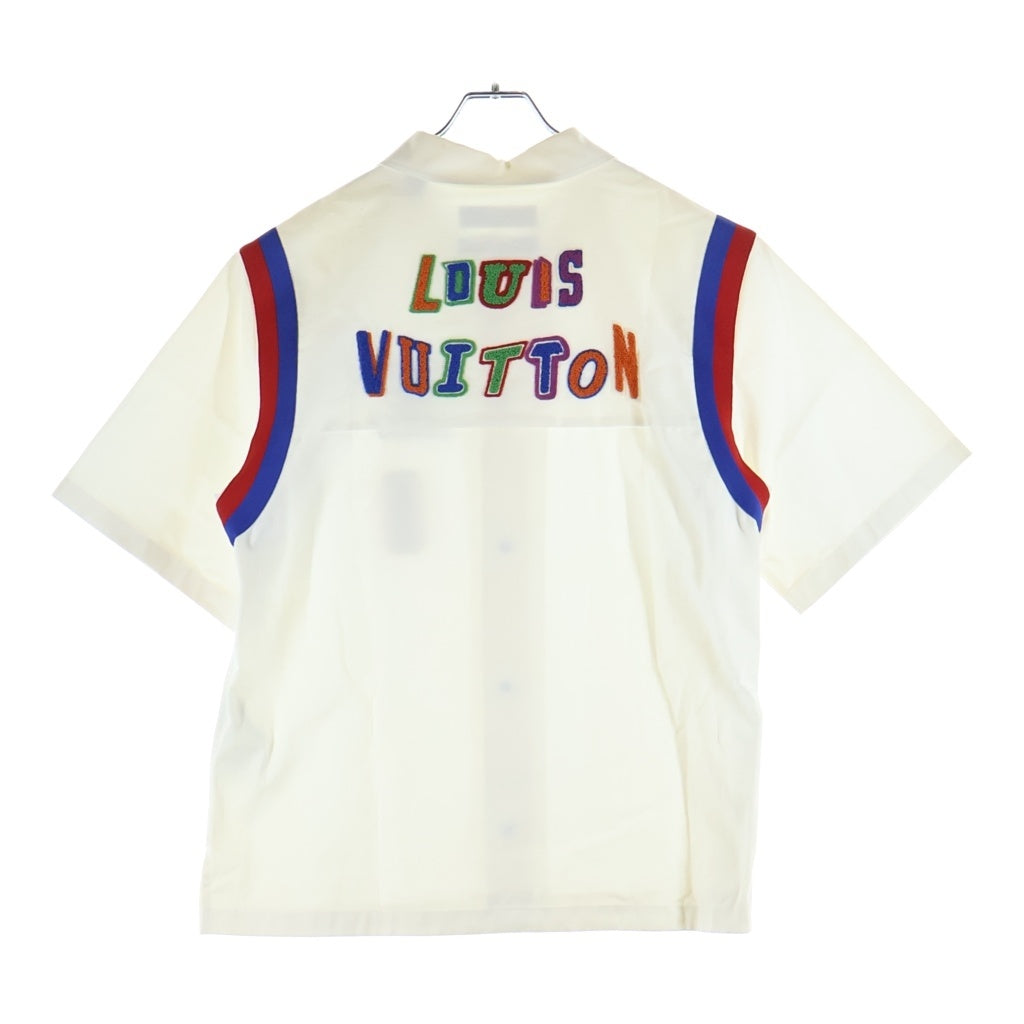 LOUIS VUITTON(ルイヴィトン) NBA 半袖 シャツ ワッペン コットン ホワイト