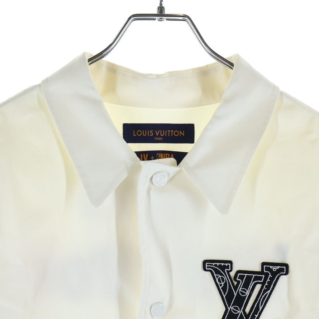 LOUIS VUITTON(ルイヴィトン) NBA 半袖 シャツ ワッペン コットン ホワイト