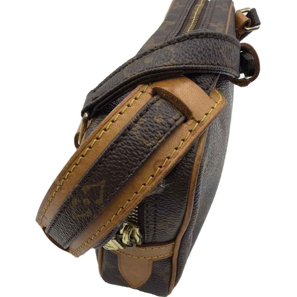 LOUIS VUITTON(ルイヴィトン) モノグラム ポシェットマルリー バンドリエール ショルダーバッグ ブラウン レザー M51828 レディース