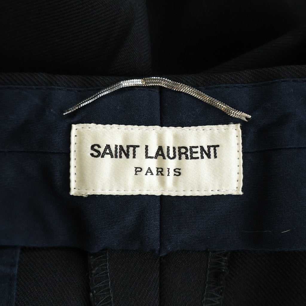 SAINT LAURENT PARIS(サンローランパリ) 13AW エディ期 側章スモーキングスラックスパンツ トラウザーズ ブラック 329943