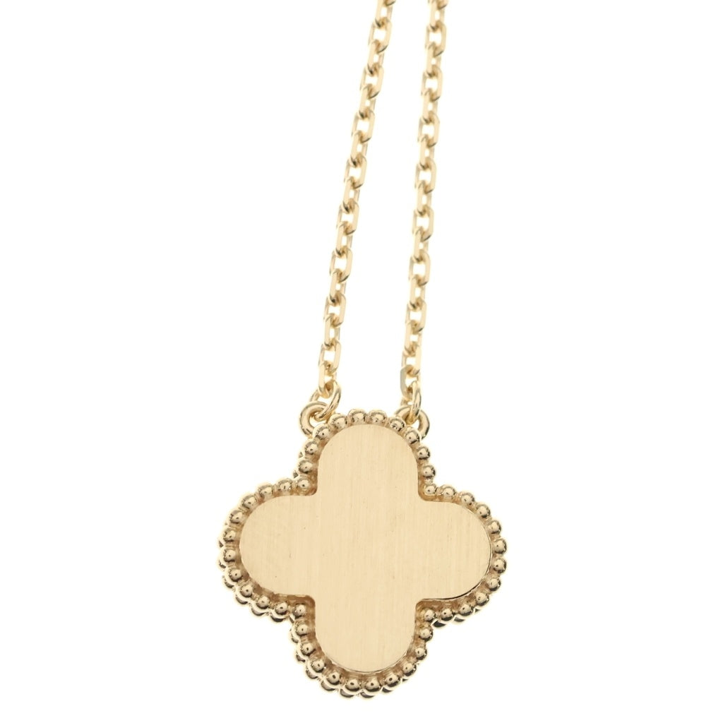 Van Cleef & Arpels(ヴァンクリーフアンドアーペル) ヴィンテージアルハンブラ ブルーグレーポーセリン ネックレス イエローゴールド 2026年ホリデー Au750YG VCARPRTH00