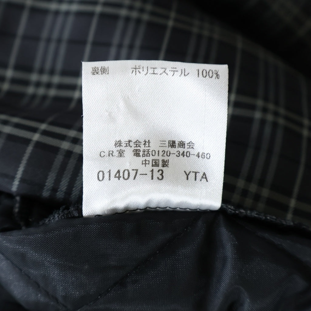 BLACK LABEL CRESTBRIDGE(ブラックレーベルクレストブリッジ) ショート丈 トレンチコート コットン ライナー付き グレー D1A44-408-06