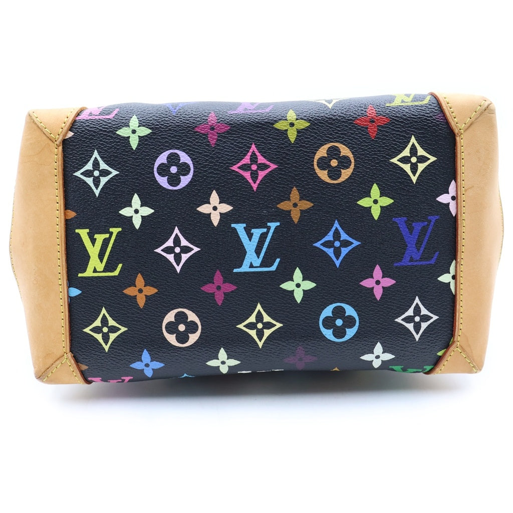 LOUIS VUITTON(ルイヴィトン) モノグラムマルチカラー オードラ ハンドバッグ ブラック×ブラウン ノワール レザー×PVC M40048 ゴールド金具 レディース