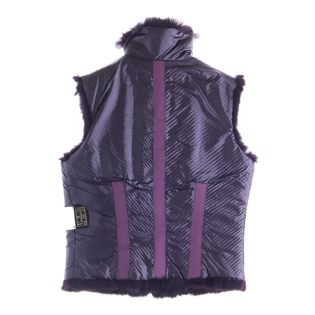 FENDI(フェンディ) ファー ベスト アウター パープル レディース