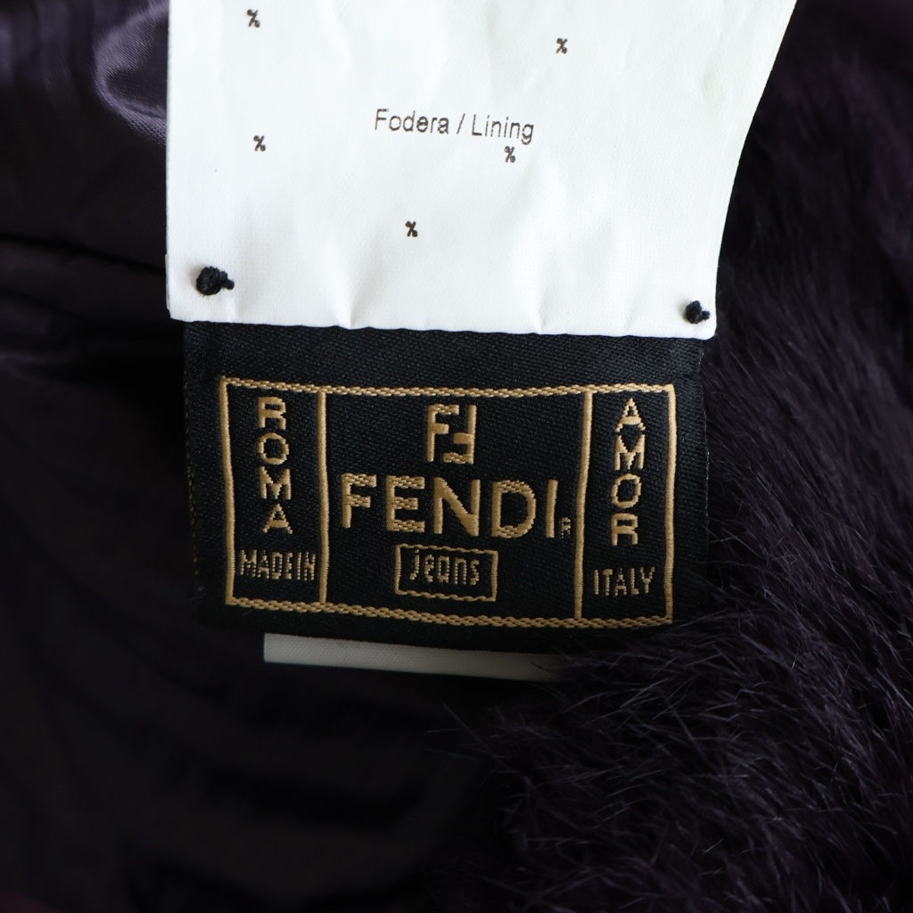 FENDI(フェンディ) ファー ベスト アウター パープル レディース