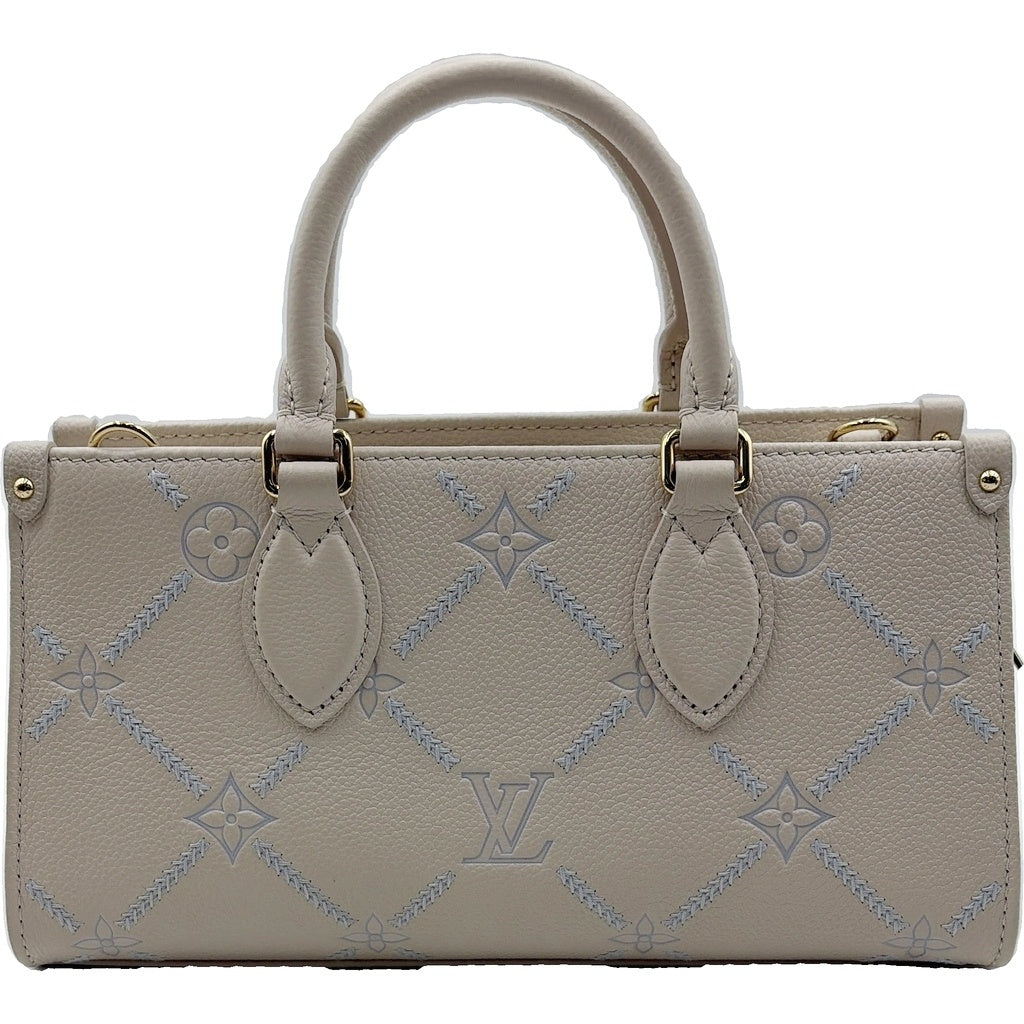 LOUIS VUITTON(ルイヴィトン) モノグラム アンプラント オンザゴーEW 2WAYハンドバッグ ショルダーバッグ ベージュ レザー M29487 ゴールド金具 レディース