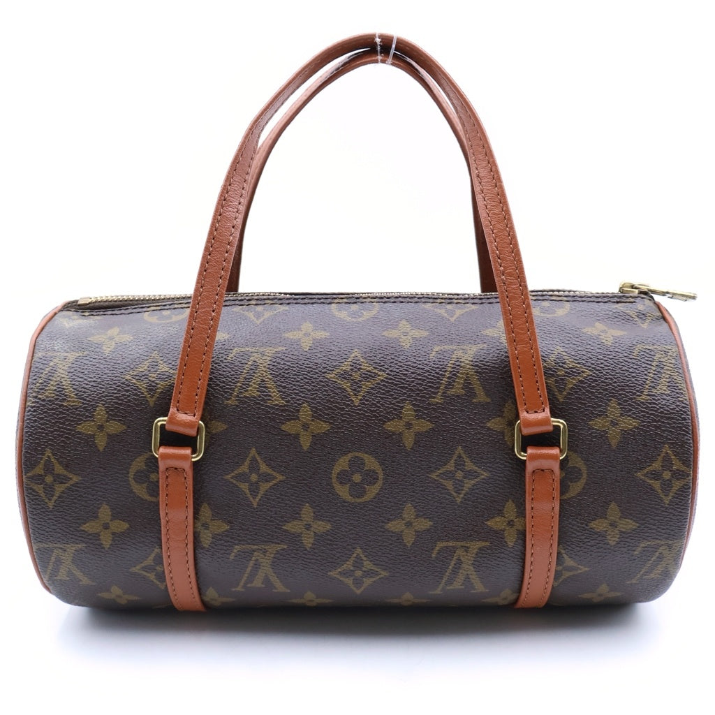 LOUIS VUITTON(ルイヴィトン) モノグラム パピヨン26 ハンドバッグ ボストンバッグ ブラウン レザー×PVC M51386 ゴールド金具