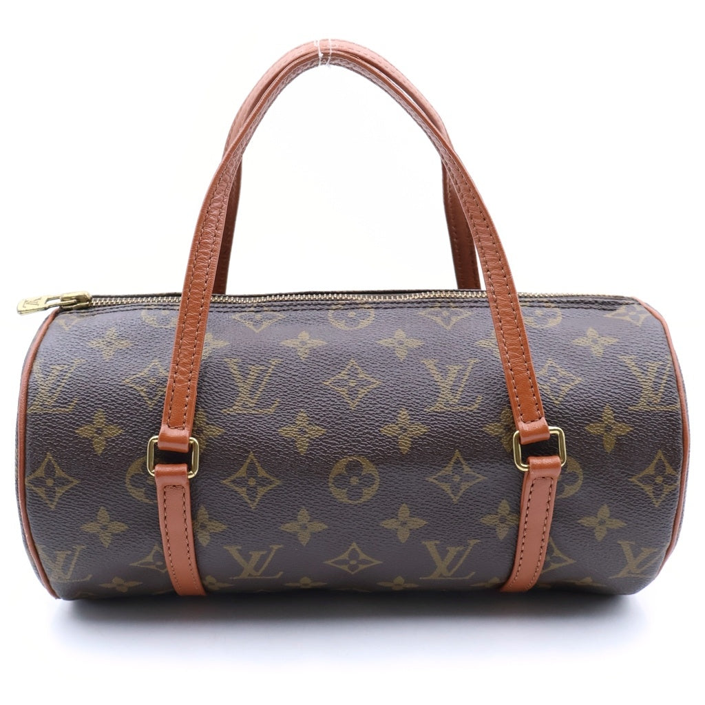 LOUIS VUITTON(ルイヴィトン) モノグラム パピヨン26 ハンドバッグ ボストンバッグ ブラウン レザー×PVC M51386 ゴールド金具
