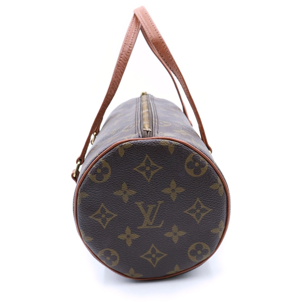 LOUIS VUITTON(ルイヴィトン) モノグラム パピヨン26 ハンドバッグ ボストンバッグ ブラウン レザー×PVC M51386 ゴールド金具